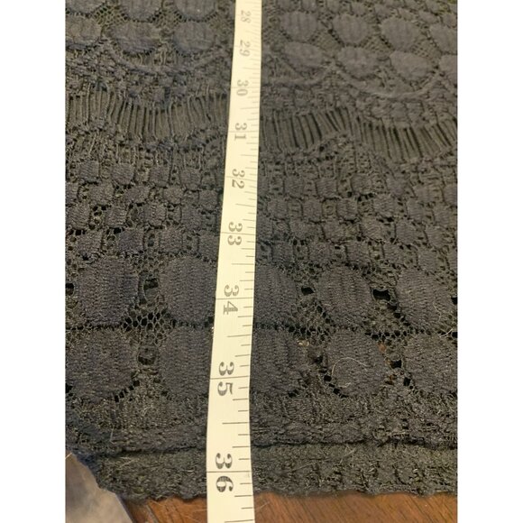 Tiana B. XXL Lace Scoop Neck Midi Sheath Dress Boho Grunge Black - Picture 8 of 9